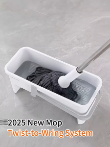 Joybos S01 Self-Wringing Spin Mop Wet Dry Dual Use Highly Absorbent Floor Mop for Quick Cleaning Bathroom & Home Use