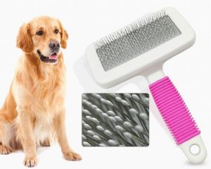 Doge.Pet Dog/Cat Hair Comb brush Pet Grooming Shedding comb Brush for Pet Self Cleaning Grooming Tool
