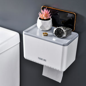 Toilet Tissue Box Waterproof Punch-Free Toilet Paper Toilet Hand Carton Toilet Paper Rack Scandinavian Roll Holder