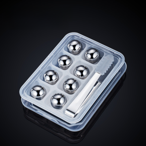 Stainless Steel Ice Cube 304 Metal Recyclable Ice Cube Spherical Quick-Frozen Whisky Stone Whiskey Beer Iced Handy Gadget