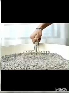 LCK001/LCK001-2 ที่ตักอึแมวและแท่นวางที่ตักอึแมวสแตนเลสอย่างดีมีน้ำหนักสีทอง[2]A3-2