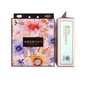 JIDODO Disposable Wall-Mounted Face Wash Towels Non-Shedding Easy to Use Wet And Dry Dual-Purpose Cleansing Towels