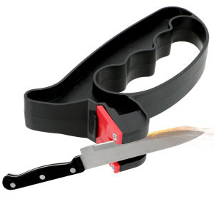 Grindstone Handheld Scissor Blade Sharpening Knife Sharpener Convenient Gadgets Kitchen Tools 2 In 1