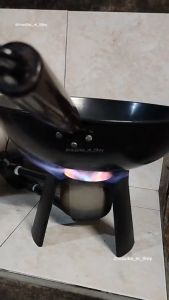 TOYA Mini Moon Kompor Oli Bekas Api Biru: Tungku untuk Kompor Minyak Goreng Bekas