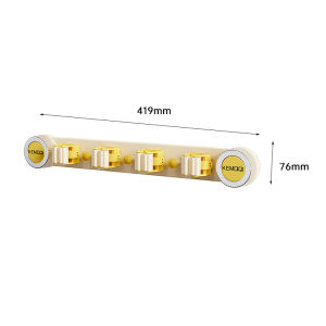 Phòng Tắm Vắt Cây Lau Nhà Giá Treo Tường Dính Không Khoan Quét Có Giá Để Đồ Cho Cửa Nhà Vệ Sinh Lưng Quét Bàn Chải Kẹp