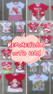 Kaos Anak Laki-Laki & Perempuan 17 Agustusan Kemerdekaan