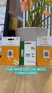 Thẻ nhớ Chính Hãng DSS IMOU 64GB Class 10 Tốc độ 92MB/s Cam kết chính hãng Bảo hành 5 năm