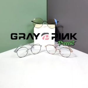 GENTLE FAWN Kacamata Antiradiasi Blueray Metal Style Terbaru Bisa Minus Fashion Pria dan Wanita Retro Bisa Minus Terbaru 8304