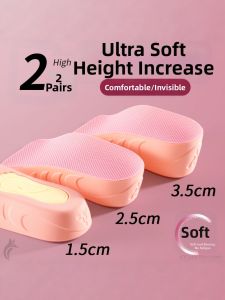 ZUYINBULUO | Soft Invisible Height Increasing Shoe Insoles