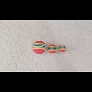 Đồ chơi bóng cầu vồng cho Chó Mèo bằng chất liệu EVA siêu nhẹ (mẫu mới) - Hara Pet Store