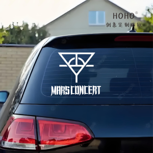 Miếng Dán Xe Hua Chenyu Mars Concert HuaHua Che Dấu Vết Phản Quang Trang Trí Phụ Kiện Ô Tô Miếng Dán Chống Trượt