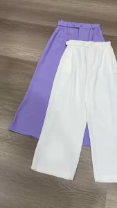 SV 6333 - Siveria Button Pants | Silvervogue | Celana Panjang Katun Poliester Pakaian Kasual Wanita