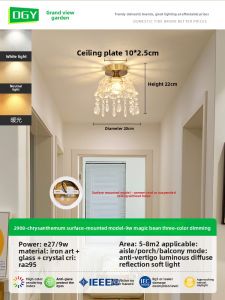 DGY | Modern Simple French Luxury Corridor Atmosphere Light Ceiling Lamp