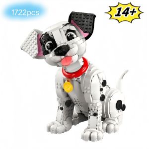2025new 1722PCS Cartoon 101 Dalmatians Puppy Model Building Block 43269 Diy Creative Assembly Educational Architecture Toys Gift