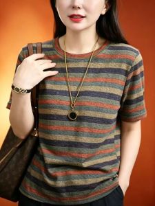 HUAXUNRAN | Age-reducing Fashionable Striped T-shirts