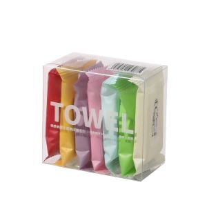 Handuk Wajah Traveling 1Box Isi 7 Pcs /  Magic Towel Handuk Terkompresi Sekali Pakai