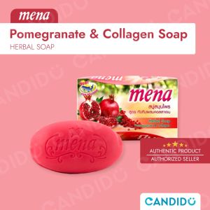 Mena Pomegranate and Collagen Herbal Soap Premium 100g - CandidU PH