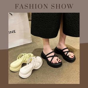 XWshop NEW คอลเลคชั่นใหม่ รองเท้าแตะเสริมส้น สีสันแนวเอิร์ธโทน จับแมทช์ง่าย ผลิตจากยางอย่างดี พื้นนิ่มใส่สบาย 3 สี มีให้เลือก 3 ไซซ์