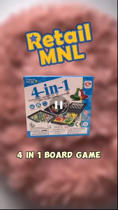 4-in-1 Classic Board Games Snakes Ladders/Chess/Etc. Kids Toys