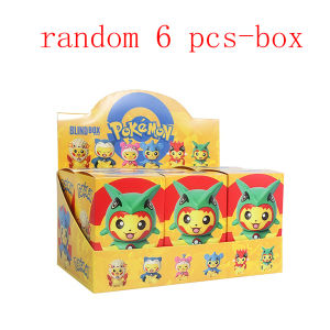 Takara Tomy | Mô Hình Tượng Pikachu Dễ Thương Hóa Trang Trong Hộp Bí Ẩn Nhân Vật Hoạt Hình Pocket Monsters Đồ Trang Trí Cá Nhân Hóa Sáng Tạo Dành Cho Người Sưu Tầm