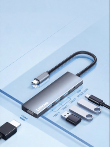 Lenovo | Trạm Docking Đa Cổng USB-C với Phản Chiếu Màn Hình HDMI và Hub Mở Rộng USB