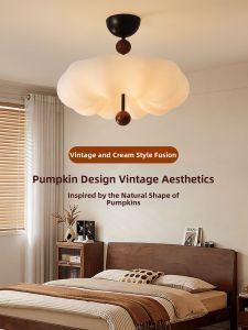 DGY | French Vintage Cream Style Cloud Pumpkin Design Bedroom Kids Ceiling Light