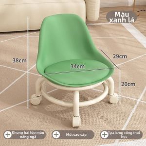 MEIKAIBIN | Ghế Đặt Giày Có Bánh Xe Điều Chỉnh Được Thân Thiện Với Trẻ Em