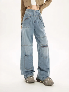 unifree | Quần Jeans Mỹ Kiểu Cổ Điển Phong Cách Người Nổi Tiếng