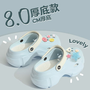 Giày Đế Dày Đế Xuồng Nữ Mùa Hè Ngoài Trời Đi Biển Chống Trượt Gót Cao Gót Phẳng Đế Bằng Đế EVA Giày Lười Thoải Mái