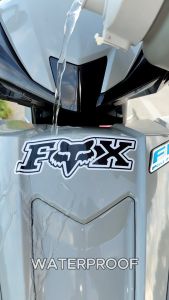 FOX Stickers for Motorcycle Sticker Waterproof Motor Helmet Sticker Hologram Vinyl Stikerss Motorcycle Decals