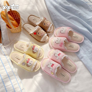 XIXITIAO | Cute & Slip-Resistant Indoor Cotton Linen Slippers