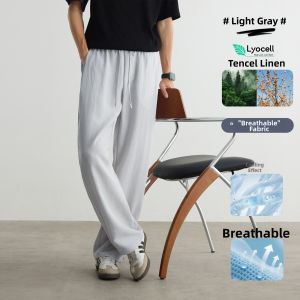 MiiOW | Linen Lyocell Breathable Summer Straight Fit Casual Pants