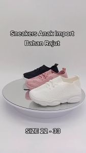 Sepatu Sneakers Anak Polos Import Gaya Keren Bisa Cod