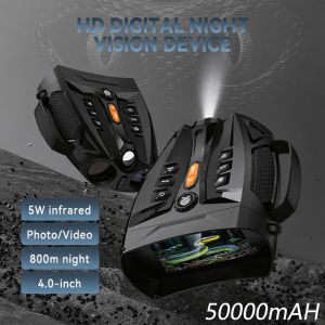 4.0 Screen 4K Night Vision Binoculars 10X Digital Zoom With Tactical Light 5000mAh Infrared Night Vision Goggles for Camping