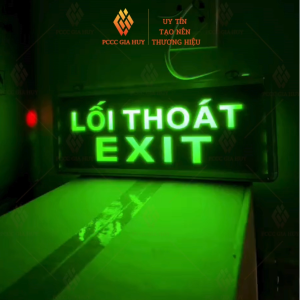 {CÓ KIỂM ĐỊNH}Đèn 2 mặt chỉ dẫn thoát hiểm ExitĐèn Exit Chỉ lối thoát Đèn Thoát Hiểm-Mặt kính