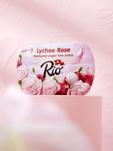 RIO Kissing Sugar Fragrant Date Litchi Rose Jasmine Mint Candy Freshens Breath Snack for Dates Pack of 14g Guangdong China