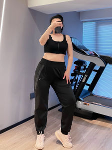 plus Size Running Yoga Pants Womens Fitness Loose Breathable Quick Dry Slimming Harlan Trousers Sporty Gymwear Cargo Shorts