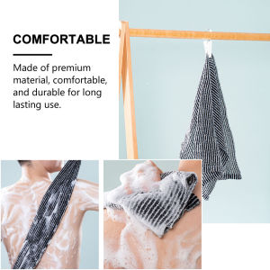 Japanese Exfoliating Bath Towel & Bath Sponge Body and Back Scrubber Daily Cleansing for Men and Women Bathroom Accessory