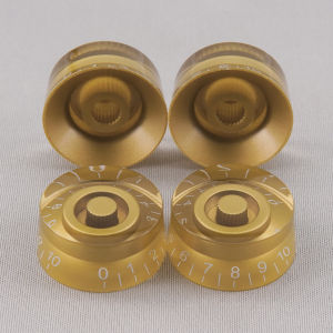 FLEOR | FLEOR 4PCS 24 Fine Splines Knobs LP Electric Guitar Speed Control Knobs 24-Tooth Guitar Parts