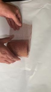 Copper Mesh Filter Column Packing Woven Wire Screen Filter for Distillation 12.7CM Distillation Apparatus Home Brew Beer 3M/6M