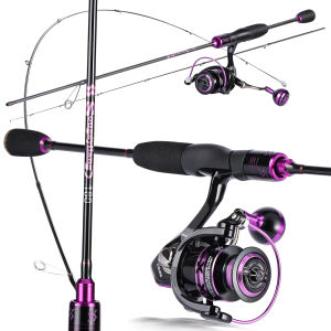 Sougayilang COD Set Alat Pancing Murah Pancing Penangkapan ikan Set UL Sangat ringan Tongkat Pancing Fleksibel 1.8m/2.1m dan 12+1BB Reel Berputar Kombo Memancing.