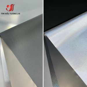 Phim Vinyl Chuyển Nhiệt Màu Xám Phản Quang 50x20cm/30cm Dán Ủi Lên Áo Thun Tự Làm Dùng Cho Quần Áo Ép Nhiệt