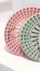 KIYO Saringan Rambut Kamar Mandi / Saringan Wastafel Dapur / Filter Saluran Silikon