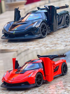 Alloy Car Model Konigsegg Ghost Sound Light Toys for Boys 1:32 Scale Collectible Racing Car Simulation Toy from China
