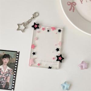 【Cute Star Photocard Holder 3Inch Card Holder Idol Photo Storage Card Display Protective Pendant Card Organizer Gifts】