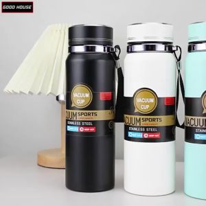 Bình nước giữ nhiệt cao cấp 800ML 4 lớp cách nhiệt lõi thép 316