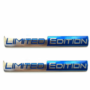 2 Miếng Dán Logo Xe Hơi Kim Loại Phiên Bản Giới Hạn Dán Thân Xe Cốp Sau Bên Hông Phụ Kiện Trang Trí Xe Hơi