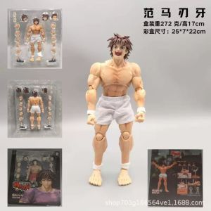 Bandai | Storm Toys 1/12 ARENA Comic Knitting Tooth Series Hanma Baki Movable Puppet Hand-held.