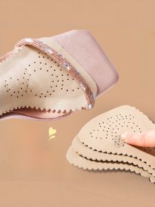 LINGMIAO | Anti-Slip Absorbent Breathable Leather Insoles for Summer High Heel Sandals