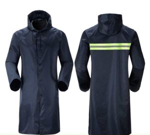 Grey Hooded Rain Suit Jacket and Pants Set with Storage Bag